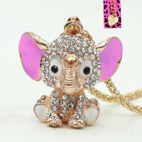 Betsey Johnson Jewelry - BETSEY JOHNSON CUTE ELEPHANT NECKLACE